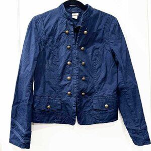 Navy Blue Military Style Jacket with Brass Buttons by Covington - women's size 6